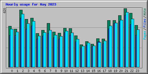 Hourly usage for May 2023