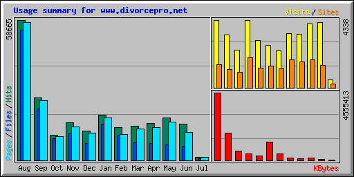 Usage summary for www.divorcepro.net